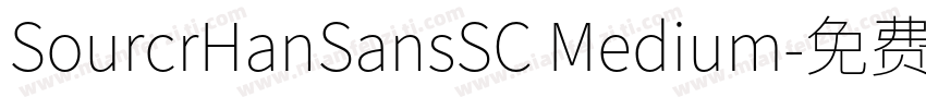 SourcrHanSansSC Medium字体转换